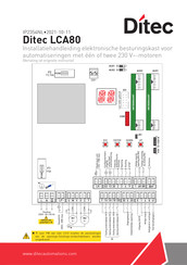 DITEC LCA80 Installatiehandleiding