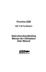 Bausch Datacom Proxima USB V.90 56K Gebruikershandleiding