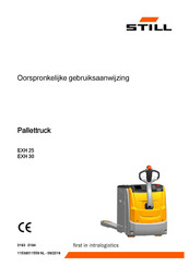 Still EXH 30 Oorspronkelijke Gebruiksaanwijzing