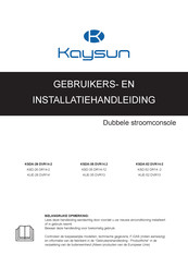 Kaysun KSD-26 DR14-2 Gebruikers- En Installatiehandleiding