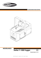 SHOWTEC Stellar F-1500 Fogger V1 Gebruikershandleiding