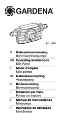 Gardena 1490 Gebruiksaanwijzing