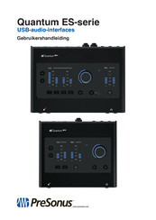 PRESONUS Quantum ES Series Gebruikershandleiding