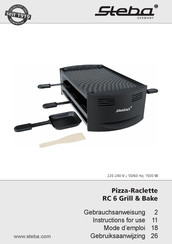 Steba RC 6 Grill & Bake Gebruiksaanwijzing