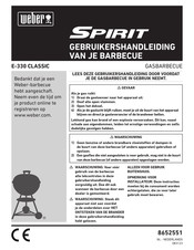 Weber Spirit E-330 CLASSIC Gebruikershandleiding