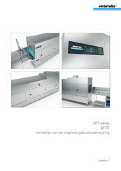 Winterhalter MTR Series Gebruiksaanwijzing