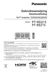 Panasonic PT-REZ15 Gebruiksaanwijzing