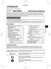 Hitachi HAS-WM05 Gebruiksaanwijzing