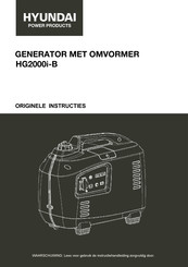 Hyundai power products HG2000i-B Instructies