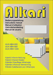 Alkari ALK-HBV-1200 Gebruikshandleiding