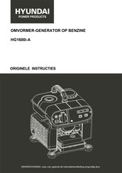 Hyundai power products HG1600i-A Instructies