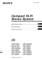 Sony LBT-XB33 Gebruiksaanwijzing