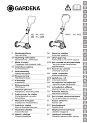 Gardena 400 Gebruiksaanwijzing