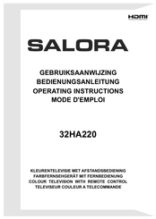 Salora 32HA220 Gebruiksaanwijzing