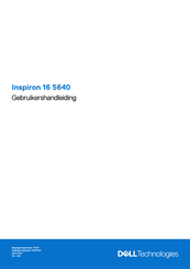 Dell Inspiron 16 5640 Gebruikershandleiding