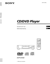 Sony DVP-S725D Gebruiksaanwijzing