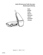 Audi Universal Traffic Recorder Bedieningshandleiding