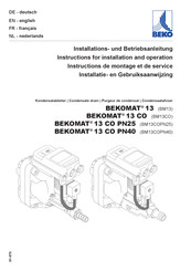 Beko BM13COPN25 Installatie- En Gebruiksaanwijzing