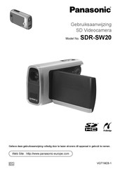 Panasonic SDR-SW20 Gebruiksaanwijzing