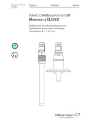 Endress+Hauser Memosens CLS82D Handleiding Voor Inbedrijfstelling