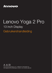 Lenovo Yoga 2 Pro Gebruikershandleiding