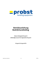 probst SH-3500-B-FFS Bedrijfshandleiding