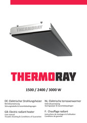 Thermoray 1500W Gebruiksaanwijzing