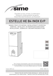 Sime ESTELLE HE B4 INOX ErP Gebruikers- En Installatiehandleiding