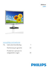 Philips Brilliance 240P4QPYNB/00 Gebruikershandleiding