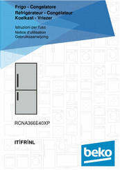 Beko RCNA366E40XP Gebruiksaanwijzing