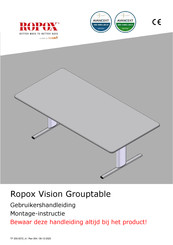 Ropox Vision Grouptable Gebruikershandleiding