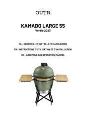 OUTR KAMADO LARGE 55 Gebruikers- En Installatiehandleiding