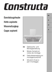 CONSTRUCTA CD 695 Series Gebruiksaanwijzing En Montagehandleiding