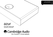 Cambridge Audio azur 551P Gebruikershandleiding