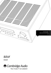 Cambridge Audio azur 551R Gebruikershandleiding