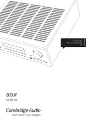 Cambridge Audio azur 551R V2 Gebruikershandleiding