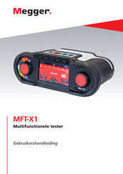 Megger MFT-X1 Gebruikershandleiding