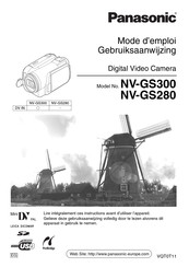 Panasonic NV-GS280 Gebruiksaanwijzing