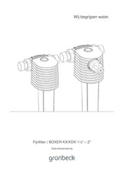 Grunbeck BOXER KDX Gebruiksaanwijzing