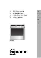 NEFF B 15H4 Series Gebruiksaanwijzing