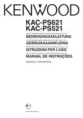 Kenwood KAC-PS621 Gebruiksaanwijzing