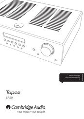 Cambridge Audio Topaz SR20 Gebruikershandleiding