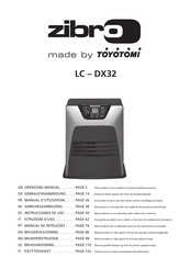 Toyotomi ZIBRO LC-DX32 Gebruiksaanwijzing