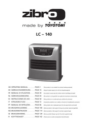 Toyotomi ZIBRO LC-140 Gebruiksaanwijzing