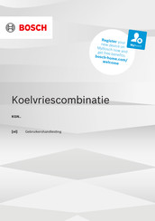 Bosch KGN Series Gebruikershandleiding