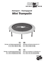 Christopeit Sport Mini Trampolin 9851 Montage- En Bedieningshandleiding