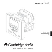 Cambridge Audio incognito LK10 Installatiehandleiding