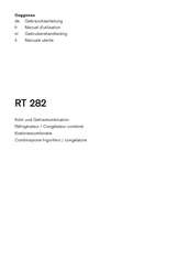 Gaggenau RT 282 Gebruikershandleiding