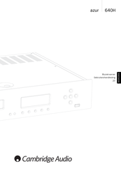 Cambridge Audio azur 640H Gebruikershandleiding