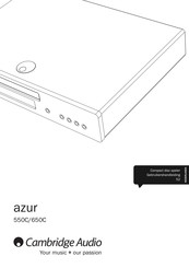 Cambridge Audio azur 550C Gebruikershandleiding